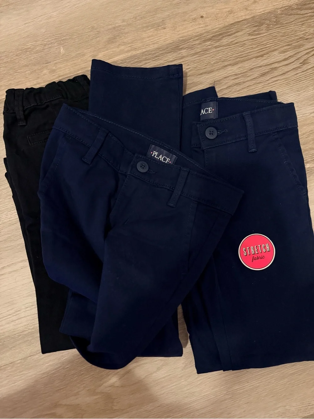 The Children's Place Navy & Black Stretch Chino Pants Pack